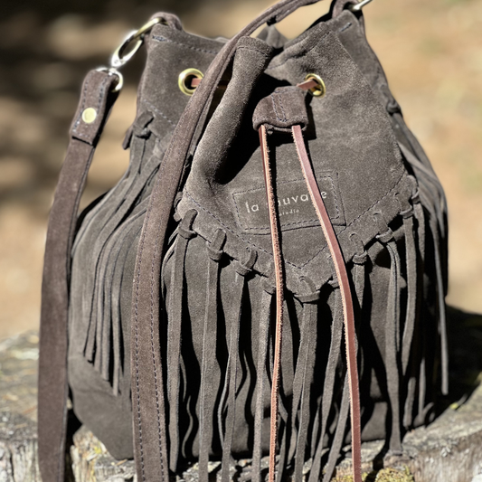 Sac en daim brun LA SAUVAGE