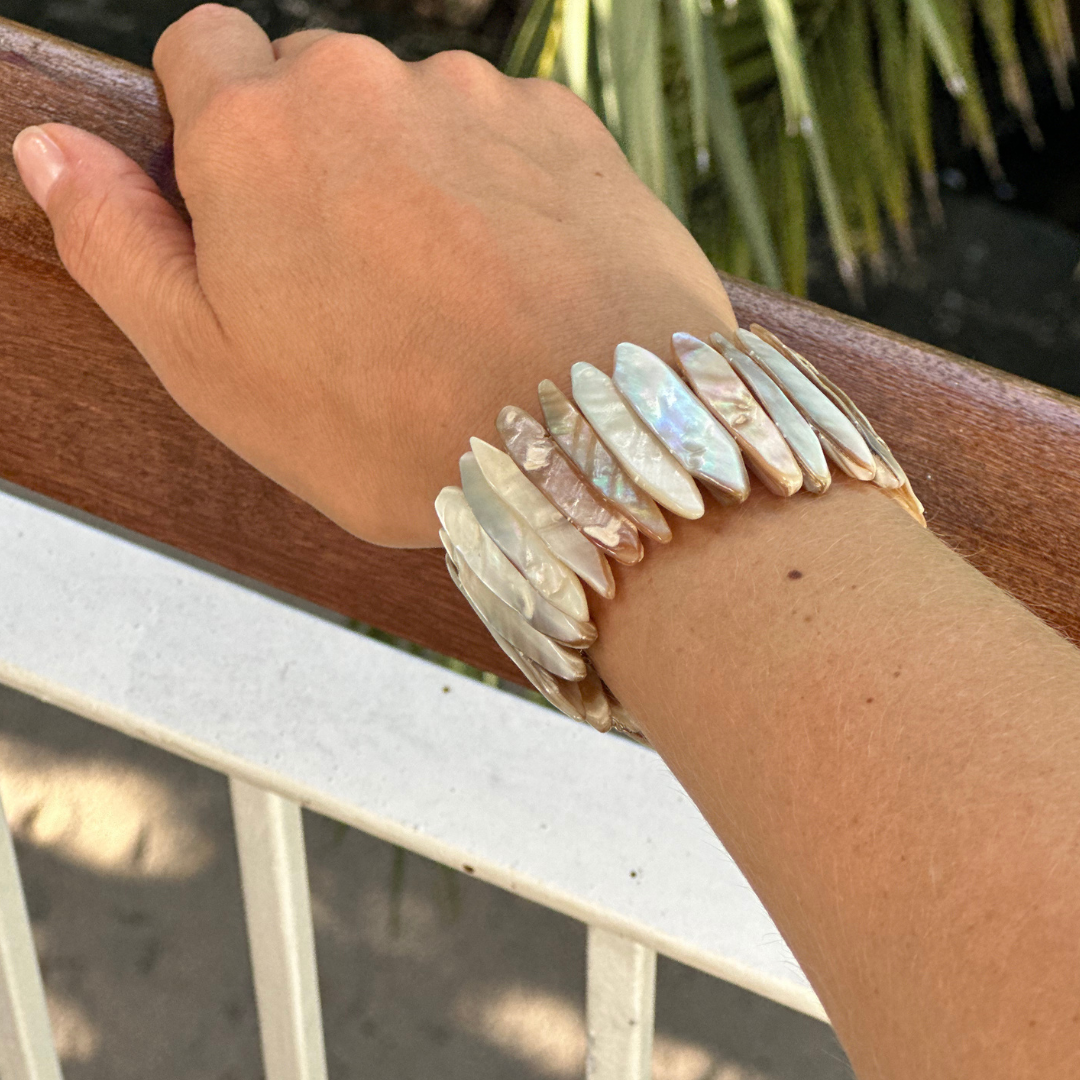 Bracelet en nacre naturelle