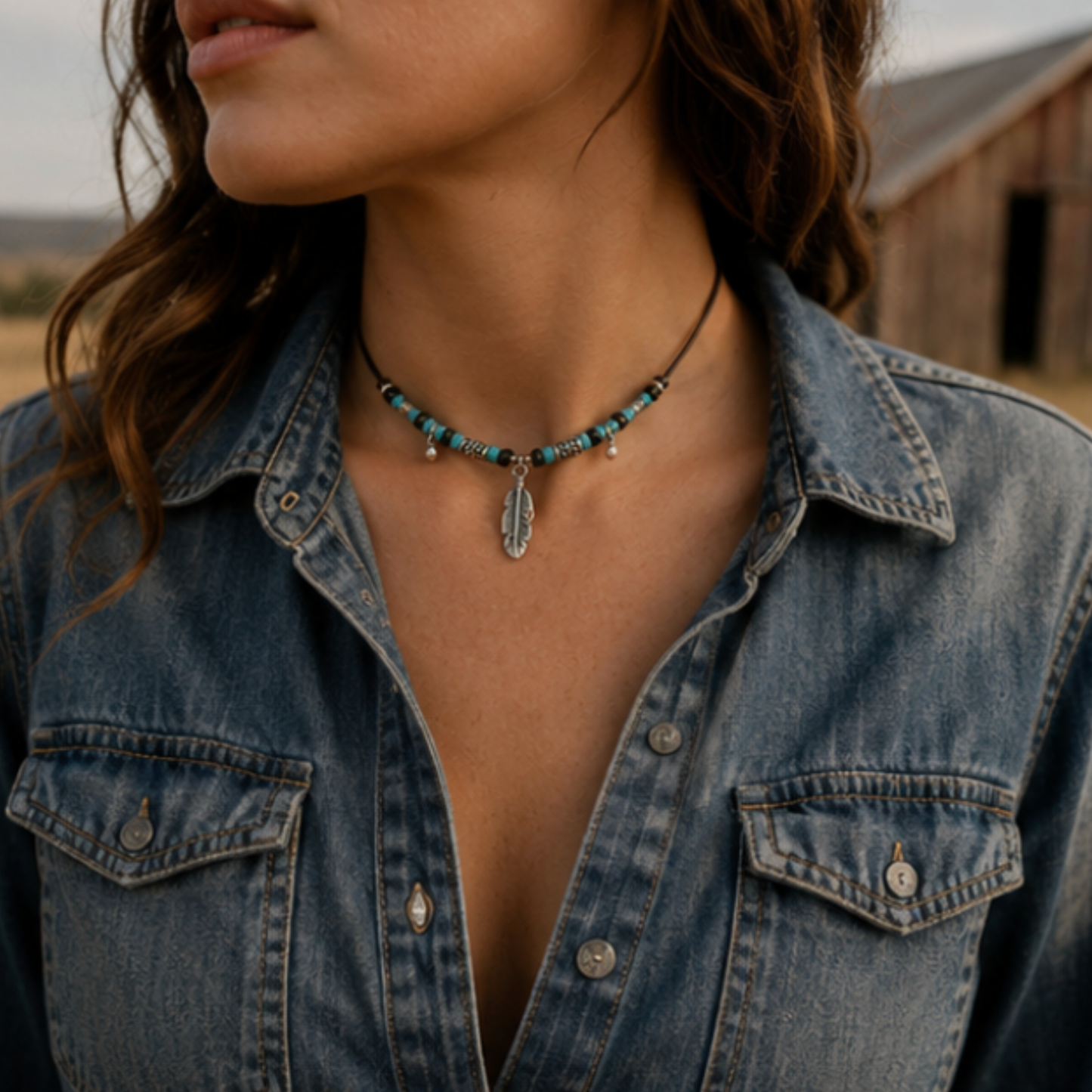 Collier ras de cou WESTERN