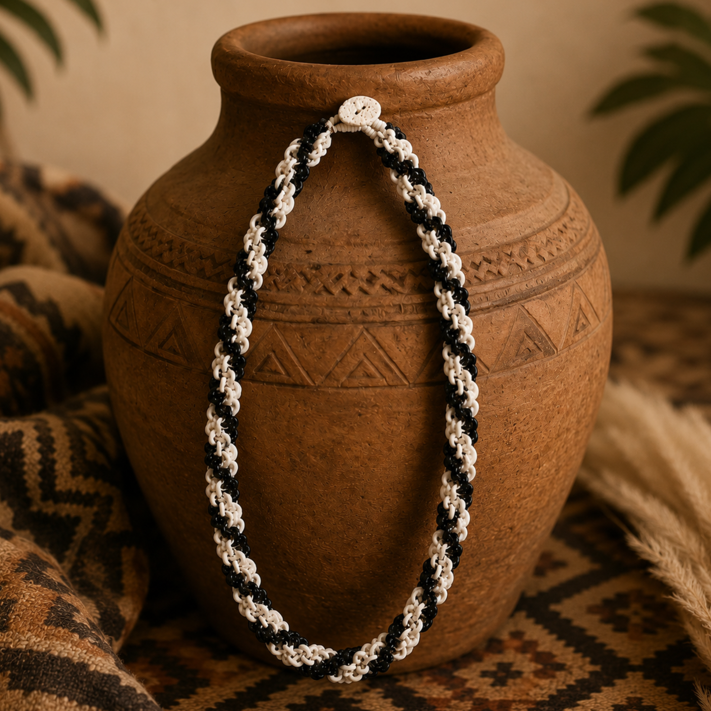Collier ethnique torsadé