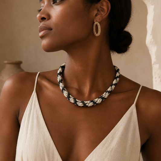 Collier ethnique torsadé