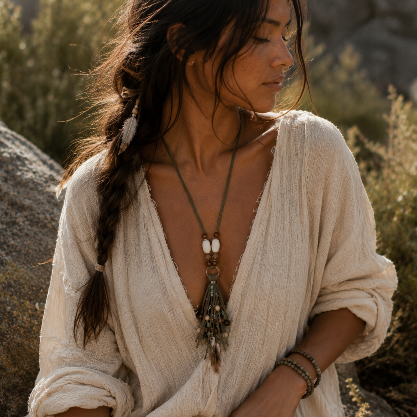 Collier sautoir NATURA