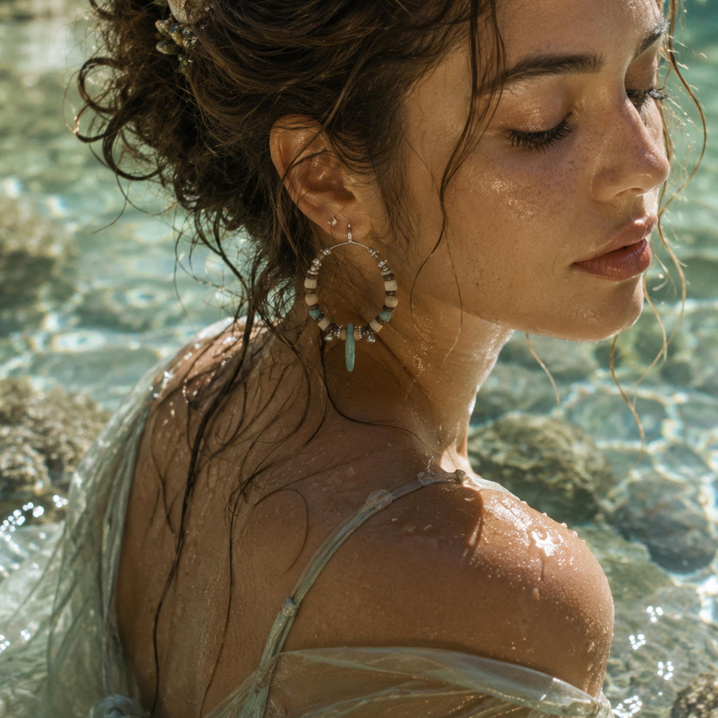 Boucles d'oreilles ONDINE