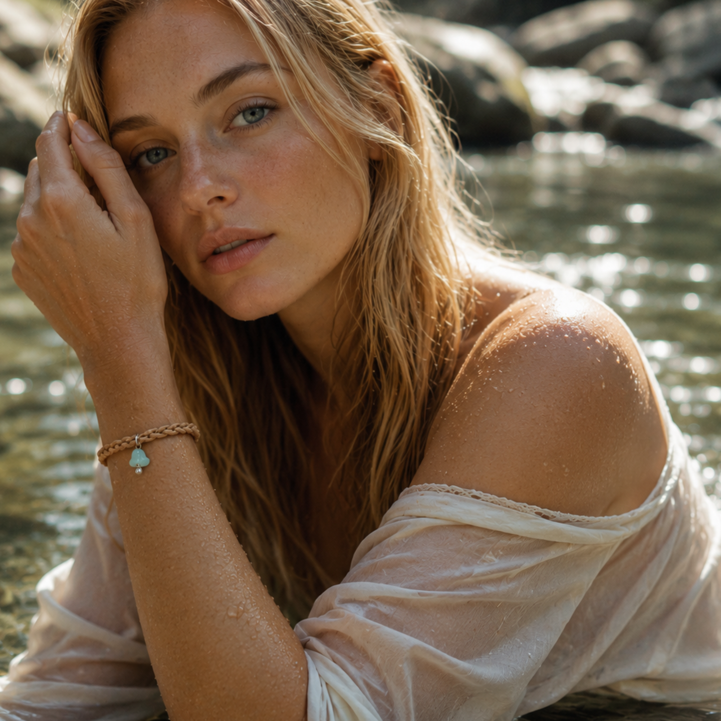 Bracelet en cuir ONDINE
