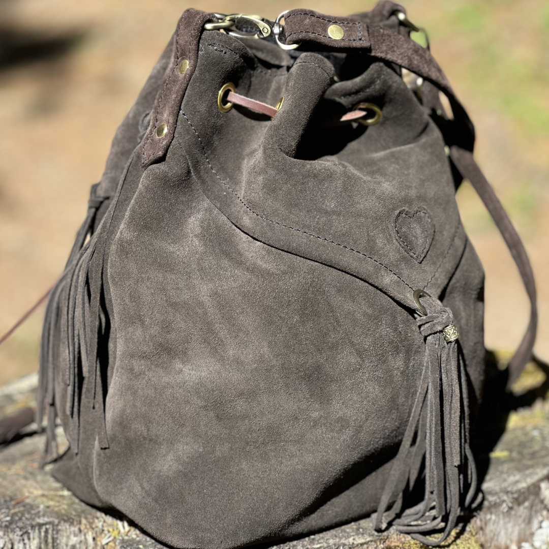 Sac en daim brun LA SAUVAGE