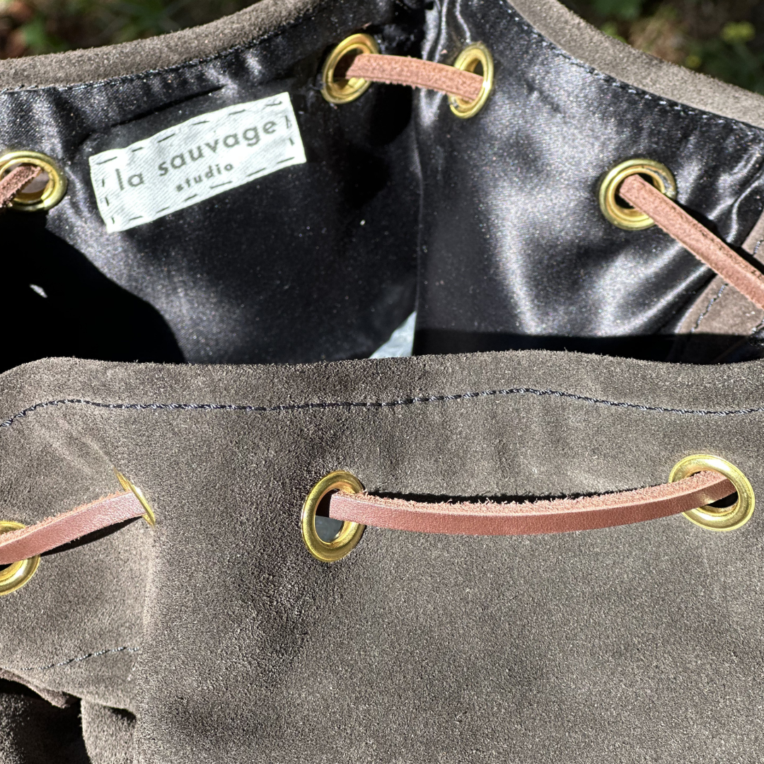 Sac en daim brun LA SAUVAGE