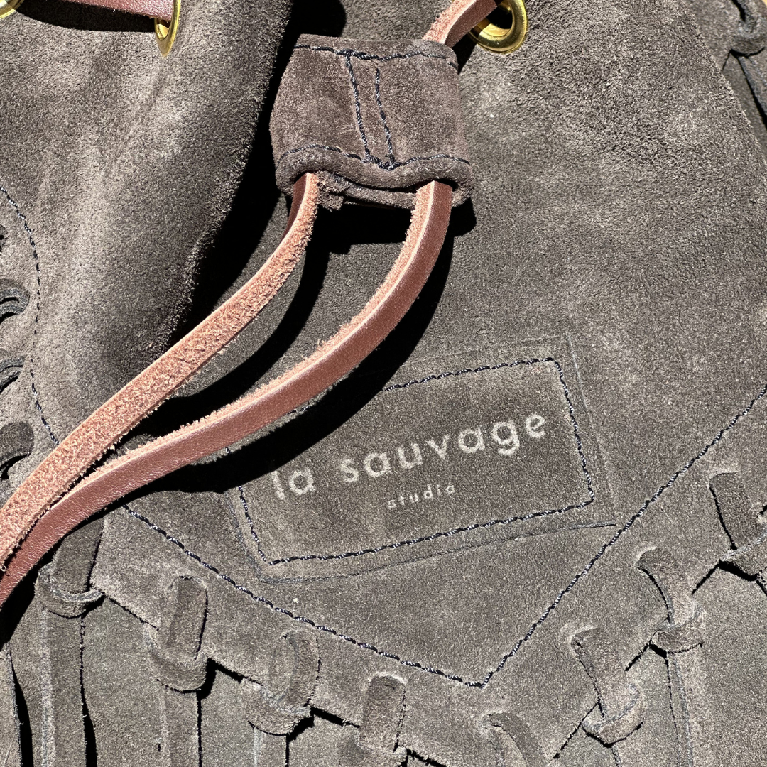 Sac en daim brun LA SAUVAGE