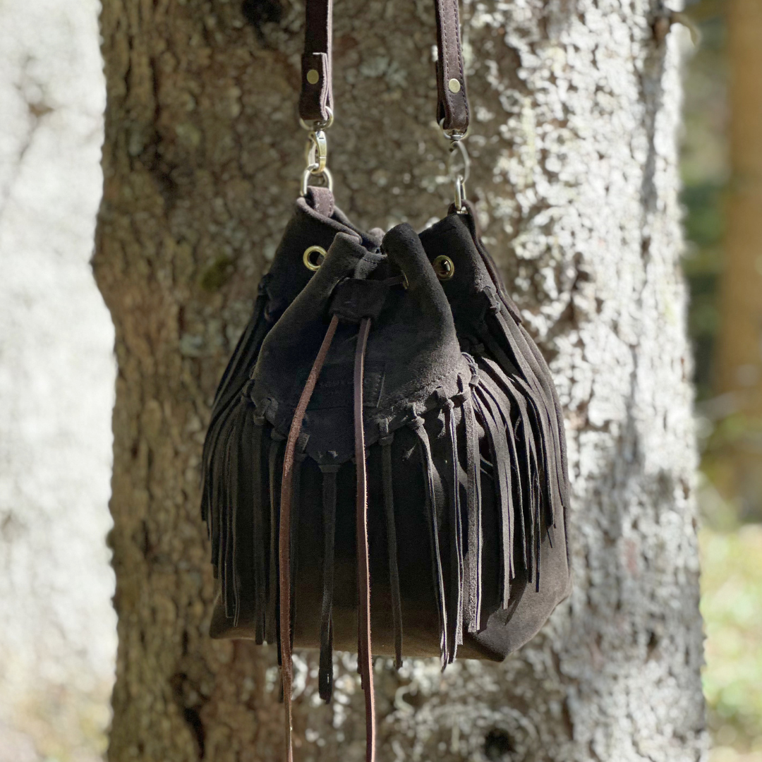 Sac en daim brun LA SAUVAGE