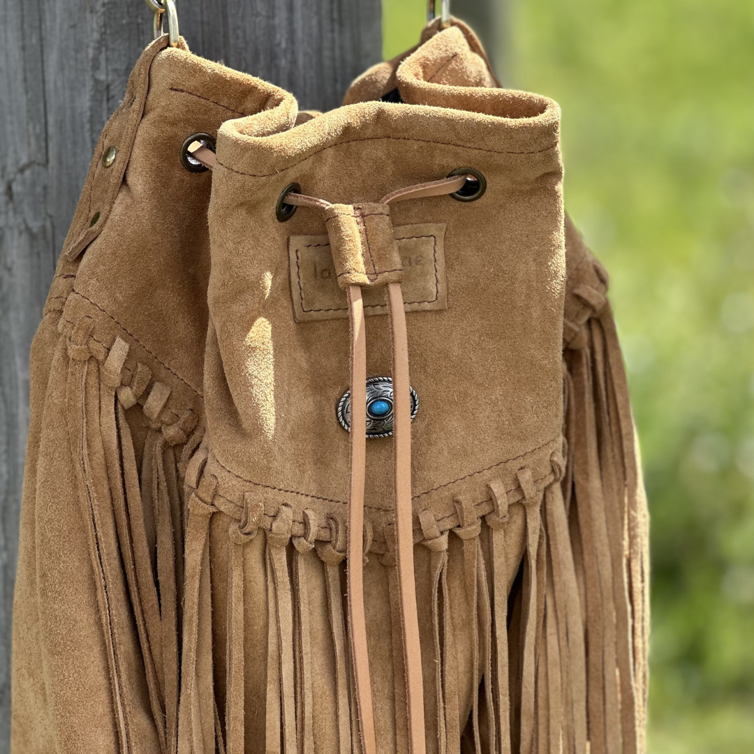 Sac seau en daim clair WESTERN